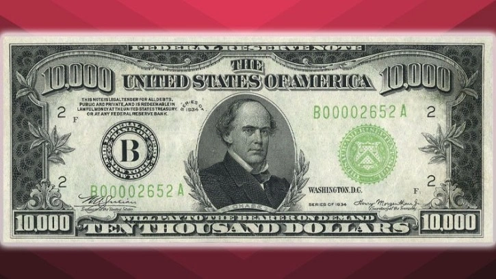 10 Bin Dolarlık Banknot Rekor Fiyata Satıldı - Webtekno