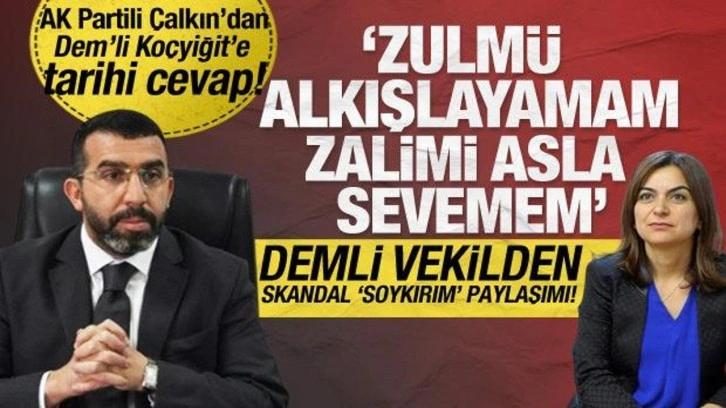 AK Partili Çalkın'dan skandal paylaşımda bulunan DEM'li Koçyiğit'e tarihi cevap!