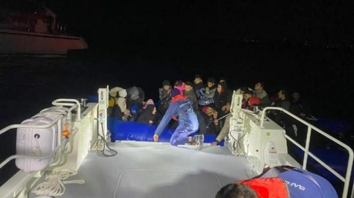 Bodrum açıklarında 37 kaçak göçmen yakalandı