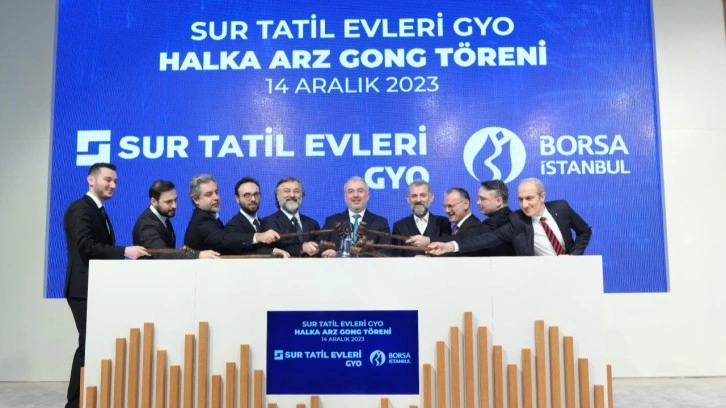 Borsa İstanbul'da gong Sur Tatil Evleri GYO için çaldı