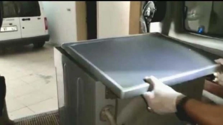 Çamaşır makinesinden '1 milyon liralık' uyuşturucu çıktı