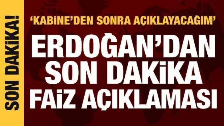 Cumhurbaşkanı Erdoğan'dan KYK açıklaması: Gençlerimizi faize kurban etmeyeceğiz!