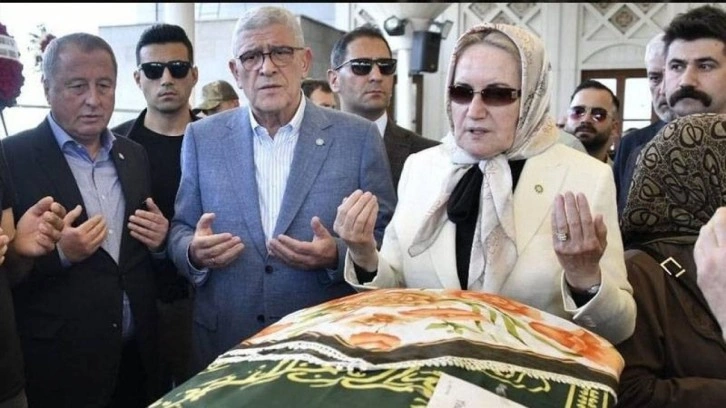Dikkat çeken değişiklik! Akşener, Özer Çiller'in cenaze töreninde görüldü