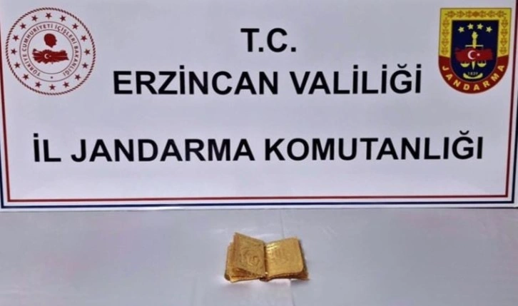 Erzincan'da 'altın sayfalı' kitap ele geçirildi