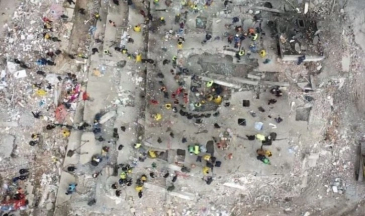Felaketin 3. gününde Diyarbakır'daki yıkım havadan görüntülendi