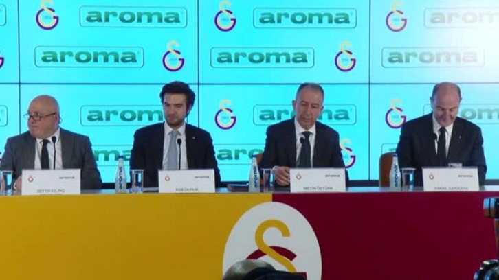 Galatasaray'ın su sponsoru Aroma oldu