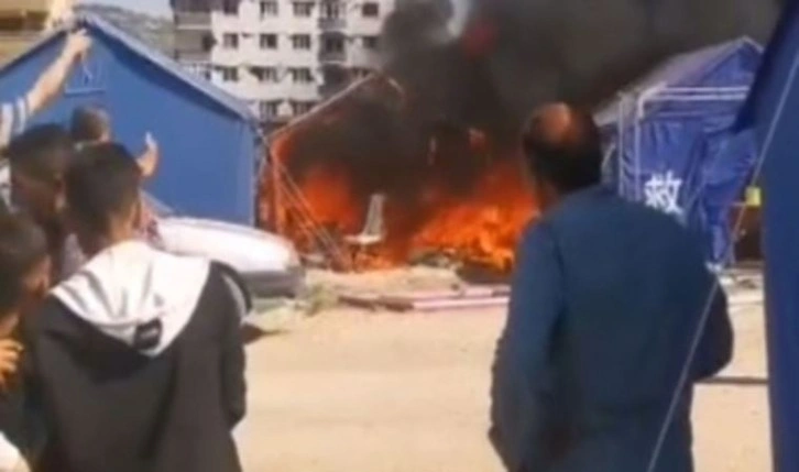 Hatay'daki çadır kentte yangın: İnceleme başlatıldı!