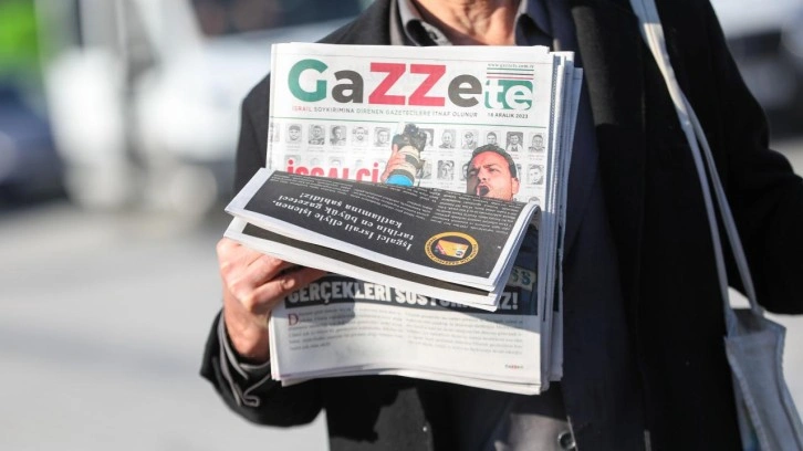 İsrail'de öldürülen gazeteciler anısına 'Gazzete'
