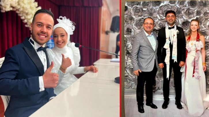 Kanal7 ailesinin mutlu günü: Lütfiye-Mustafa ve Arzu-Çağdaş çiftleri dünya evine girdi