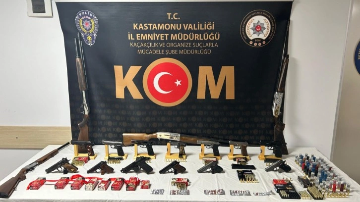 Kastamonu'da kaçak silah operasyonu: 28 gözaltı!