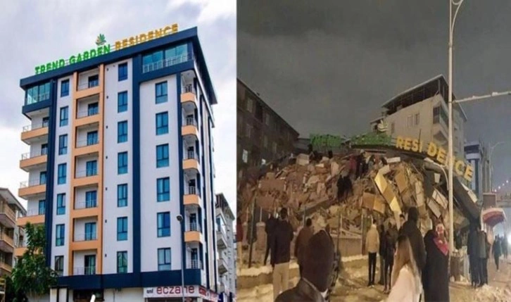 Malatya'da 3 yıl önce yapılan rezidans çöktü