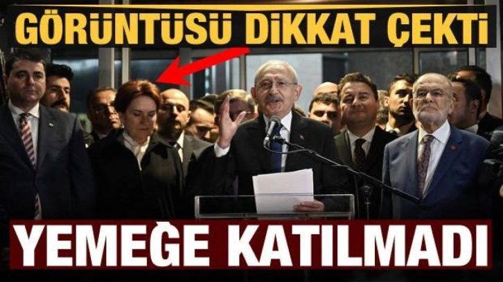 Meral Akşener, Kılıçdaroğlu'nun adaylık yemeğine katılmadı