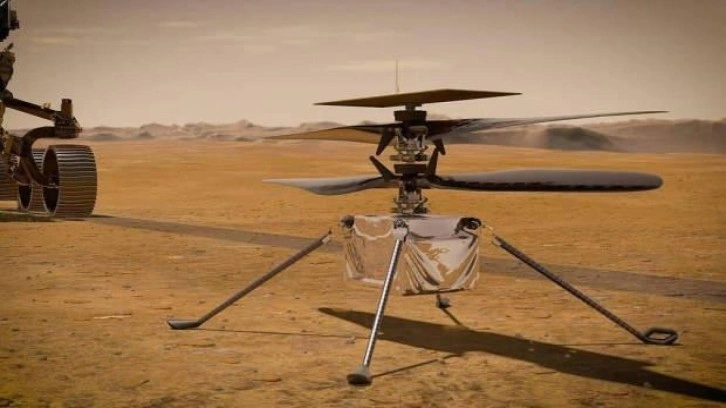 NASA’nın Mars helikopteri Ingenuity'nin ayağına uzay çöpü takıldı