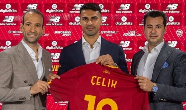 Roma Kulübü, yeni transferi Zeki Çelik'i tanıttı