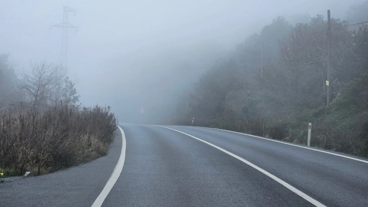 Sarıyer’de sürücüler yoğun sis nedeniyle zor anlar yaşadı