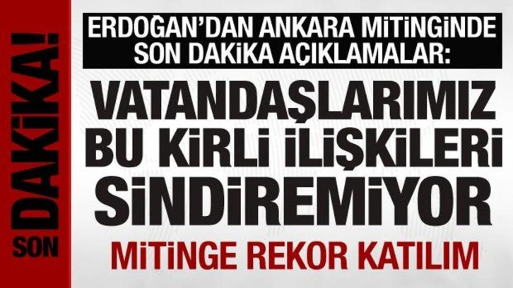 Son dakika: Cumhurbaşkanı Erdoğan'dan CHPye tepki: Matruşka ittifakı var!