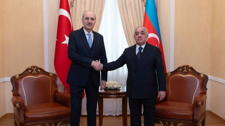 TBMM Başkanı Numan Kurtulmuş, Azerbaycan Başbakanı ile görüştü
