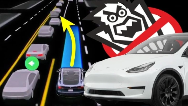 Tesla'nın Otonom Sürüş Sistemi, Trafikte Araya Kaynadı