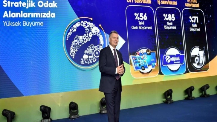 Turkcell ikinci çeyrekte yüzde 46,0 büyüdü, ilk 6 ayda 1,2 milyon yeni müşteri kazandı