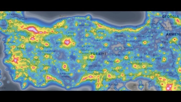 Yıldızlar en güzel nerede izlenir? Türkiye'nin ışık kirliliği haritası belli oldu!