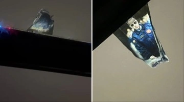 15 Temmuz Şehitler Köprüsü'ne Cumhurbaşkanı Erdoğan'ın dev posteri asıldı