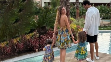 7 yıllık evli Kenan İmirzalıoğlu ve Sinem Kobal çiftinden kızlarıyla ilk aile pozu geldi