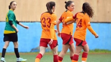 71 şut çeken Galatasaray Kadın Futbol Takımı, Kireçburnu'nu 13-0 mağlup etti
