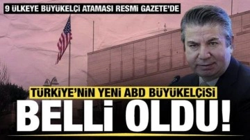 9 ülkeye büyükelçi atandı! Türkiye'nin yeni ABD Büyükelçisi Sedat Önal oldu