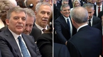 Abdullah Gül, Cumhurbaşkanı Erdoğan'ı özel gününde yalnız bırakmadı