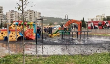 Adıyaman'da 'çocuk parkını' ateşe verdiler