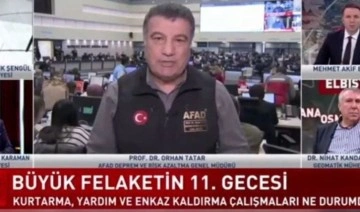 AFAD müdürü  Orhan Tatar canlı yayında 'Geç kalmadık' dedi, Mehmet Akif Ersoy'dan iti