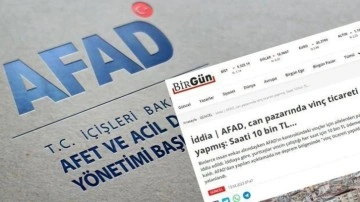 AFAD'dan BirGün ve HalkTV'nin "vinç ticareti" iddialarına yalanlama