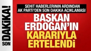 AK Parti Sözcüsü Çelik: Aday tanıtım toplantımız şehitlerimiz sebebiyle ertelenmiştir
