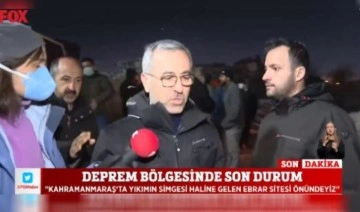 AKP'li başkanın korumaları muhabiri ve depremzedeyi itti