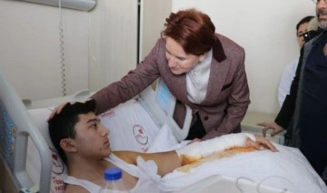 Akşener Osmaniye'de depremzedeleri hastanede ziyaret etti: 'Artık bana Meral anneanne diye