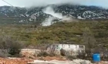Alanya'da feci olay: Dağdan kopan kayalar paniğe neden oldu
