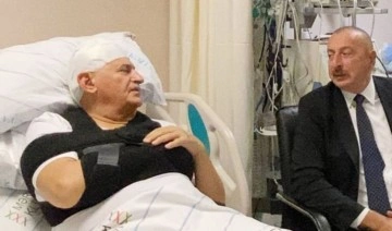 Aliyev, Binali Yıldırım’ı hastanede ziyaret etti