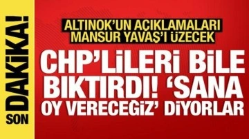 Altınok'tan Yavaş'ı üzecek sözler: CHP'liler bile 'sana oy vereceğim' diyor