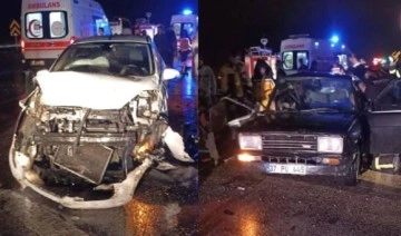 Amasya'da zincirleme kaza: Evli çift öldü; 8 yaralı