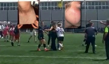 Amatör ligde taraftarlar, kadın futbolculara saldırdı