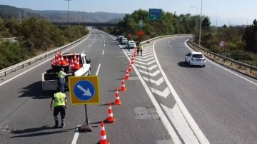 Anadolu Otoyolu'nun bir kısmı onarım için trafiğe kapatıldı