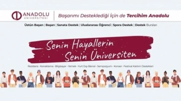 Anadolu Üniversitesi çok sayıda bursuyla başarının yanında!