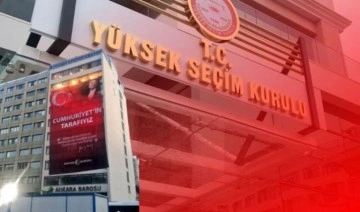 Ankara Barosu, YSK'nin karşısındaki binaya afiş astı: 'Cumhuriyet'in tarafıyız'