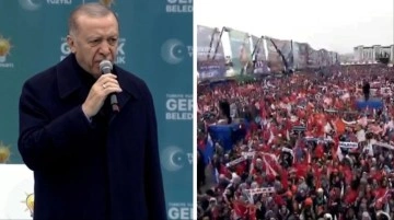Ankara mitingine kaç kişi katıldı? Cumhurbaşkanı Erdoğan sayı verdi, alandakiler coştu