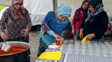 Ankara'da renkli görüntüler! Emine Erdoğan tarlaya girip topladığı domateslerden menemen yaptı