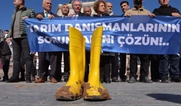 Ankara'da sarı çizmeli protesto: Ziraat mühendisi atama bekliyor