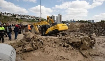 Ankara'da suya gömülen araç yaklaşık 19 saat sonra çıkarıldı