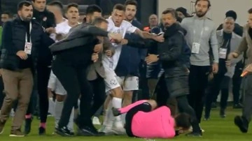 Ankaragücü-Rizespor maçı sonrası Hakem Halil Umut Meler'e yumruklu saldırı