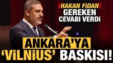 Ankara'ya 'Vilnius' baskısı! Hakan Fidan gereken cevabı verdi...
