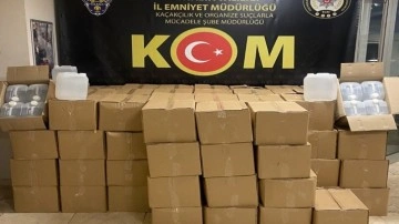 Antalya'da kaçak alkol operasyonu, 7 bin litre ele geçirildi